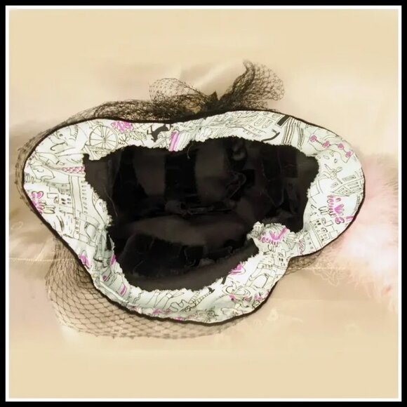 Black Velvet Hat, Cloche, Casque Vintage Film Noir Headwear VFG 30s 1930s - Picture 4 of 12